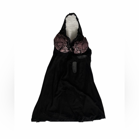 Marilyn Monroe Intimates Other - Marilyn Monroe Intimates Black Lace Halter Lingerie